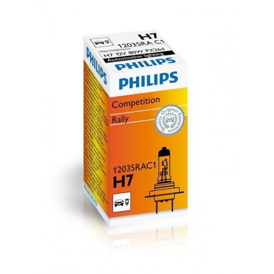 1pc Philips Headlighting Lamp Automotive Lighting Rally H7 12V 80W