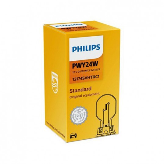PWY24W PHILIPS Lampe Autolampe 12V 24W WP3,3x14,5/4 12174SVHTRC1