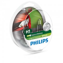 H1 PHILIPS 12V LongLife EcoVision (Pair)
