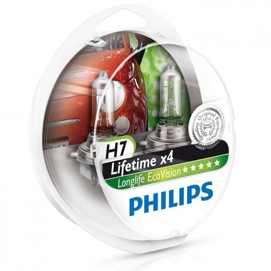 H7 PHILIPS LongLife EcoVision (Pair)