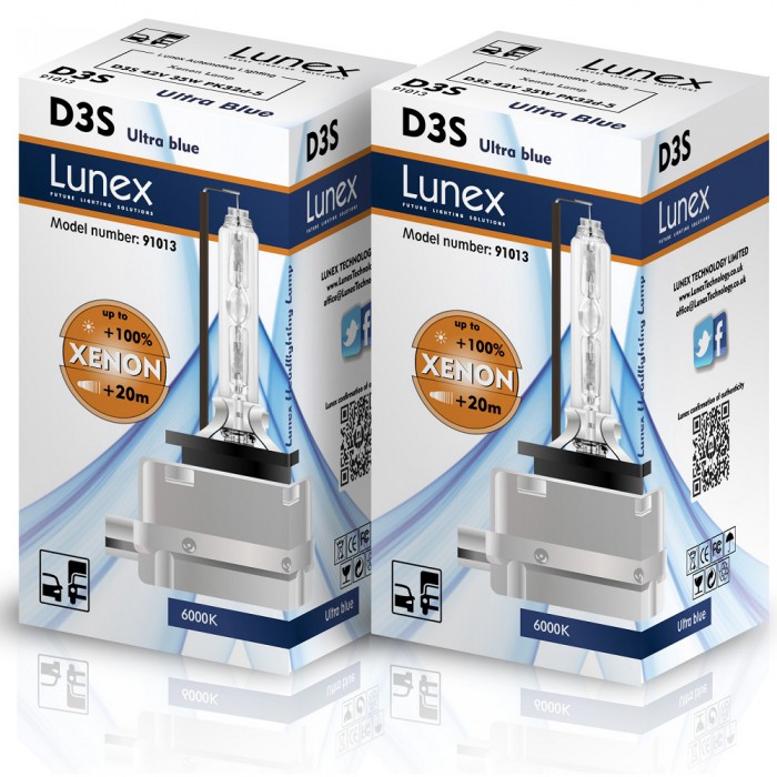 D3S LUNEX Premium 6000K Xenon (Pair)