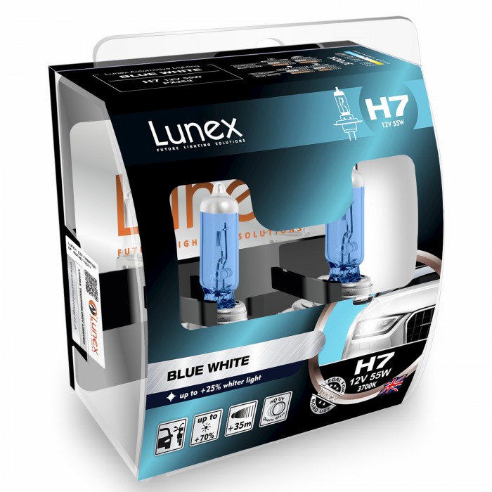 H7 LUNEX BLUE WHITE 3700K (Pair)