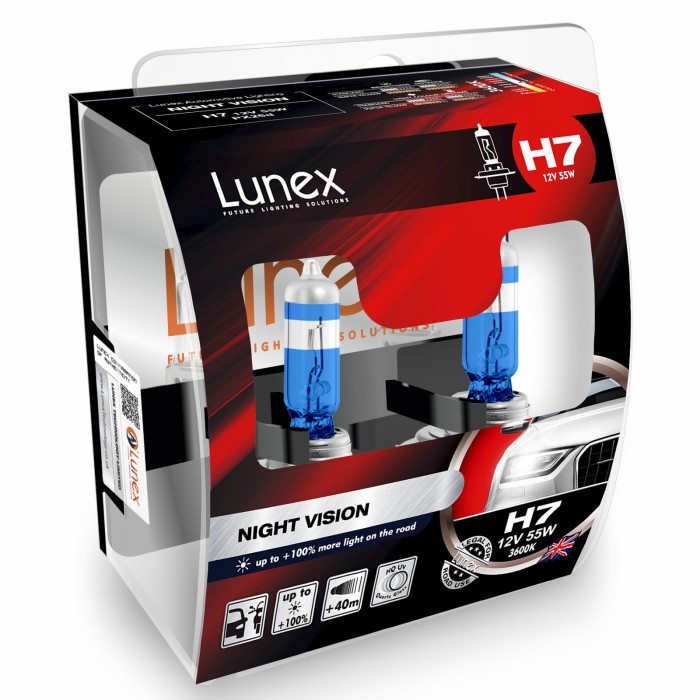 H7 LUNEX NIGHT VISION 3600K (Pair)