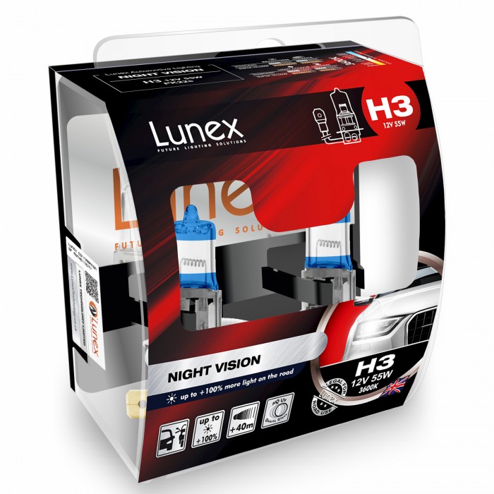H3 LUNEX NIGHT VISION 3600K (Pair)
