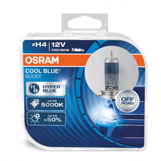 H4 OSRAM COOL BLUE BOOST 5000K (Pair)